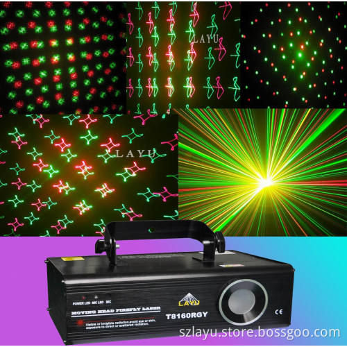 Rgy Moving Head Firefly Laser KTV Light - T8160rgy